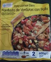 Mängden socker i Parrillada de verduras con pollo