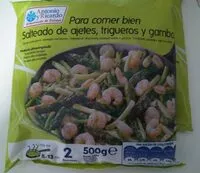 Mängden socker i salteado de ajetes , trigeros y gambas