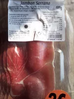 Mängden socker i Prosciutto serrano