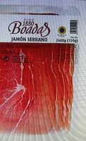 Mängden socker i Jamón serrano
