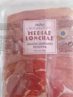 Mängden socker i Medias lonchas Jamón serrano reserva