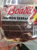 Mängden socker i Jambon serrano