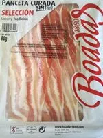 Mängden socker i Panceta curada sin piel