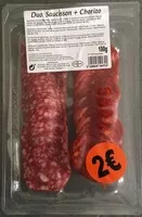 Mängden socker i Saucisson et chorizo