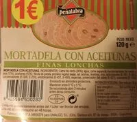 Mängden socker i Mortadela con aceitunas