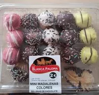 Mängden socker i Mini magdalenas colores