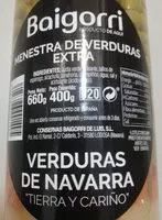 Mängden socker i Menestra de verduras extra