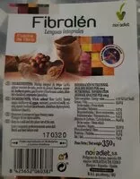 Mängden socker i Fibralén lenguas integrales