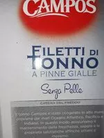 Mängden socker i Filetti di tonno