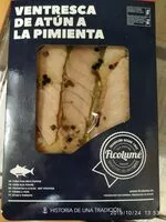 Mängden socker i Ventresca de atún a la pimienta