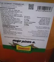 Mängden socker i Aceitunas verdes partidas mojo picón a.