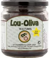 Mängden socker i Aceitunas negras sin sal del Bajo Aragón