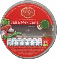 Mängden socker i Salsa mexicana "Primaflor"