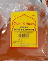 Mängden socker i Épices Poulet Rouge