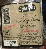 Mängden socker i Chorizo ibérico estilo casero