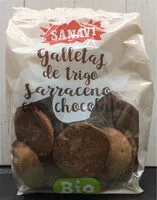 Mängden socker i GAlletas de trigo sarraceno con chocolate