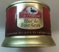 Mängden socker i Bloc de foie-gras