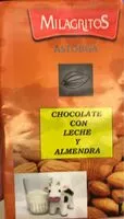 Mängden socker i Chocolate con leche y almendra