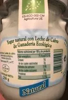 Mängden socker i Yogur natural con leche de cabra