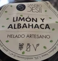 Mängden socker i Helado limón y Albahaca