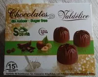 Mängden socker i Chocolates Valdélice sin azúcar