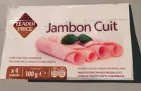 Mängden socker i Jambon cuit