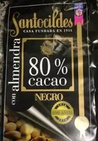 Mängden socker i Chocolate negro 80% con almendra