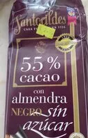 Mängden socker i Chocolate negro 55% con almendra sin azúcar