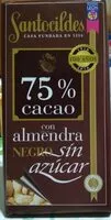Mängden socker i Chocolate negro 75% con almendra sin azúcar
