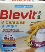 Mängden socker i Blevit plus cereales y yogur