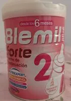 Mängden socker i Blemil forte 2 leche de continuacion