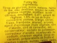 Mängden socker i Funky Mix Haribo 100 GRS.