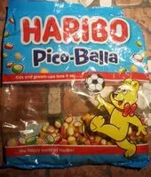 Mängden socker i Haribo pico-balla