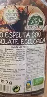 Mängden socker i Bio espelta con chocolate ecológica