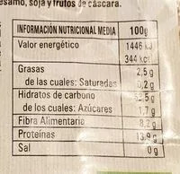 Mängden socker i Copos de espelta