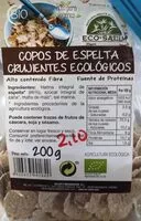 Mängden socker i Copos espelta crujientes ecológicos