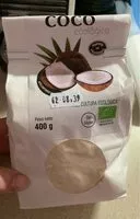 Mängden socker i Harina de coco