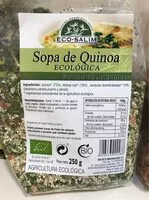 Mängden socker i Sopa quinoa eco