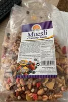 Mängden socker i Muesli - Crunchy y fruits