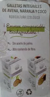 Mängden socker i Galletas integrales de avena sin gluten naranja y coco