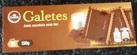 Mängden socker i Galetes amb xocolata amb llet