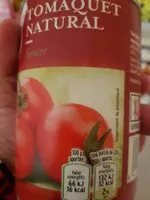Mängden socker i Tomate natural entero