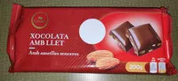 Mängden socker i XOCOLATA AMB LLET (amb ametlles senceres)