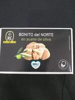 Mängden socker i Bonito del norte en aceite de oliva