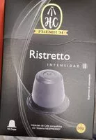 Mängden socker i Cápsulas HC Nespes Café Ristretto