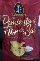 Mängden socker i Patatas fritas con pimienta y flor de sal