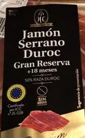 Mängden socker i Jamón serrano duroc