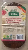 Mängden socker i Burguers Vegetarianas de Queso de Cabra, Higos y Mango