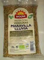 Mängden socker i Pasta con verduras Maravilla Lluvia