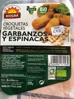 Mängden socker i Croqueta vegetal garbanzo y espinaca